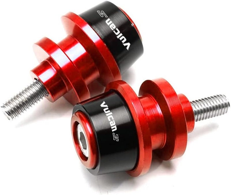 MOWOK Motorcycle Accessories Aluminum Swing arm Spools Slider Stand Screw Fits For KAWASAKI Vulcan S 650 2015-2023 2024 2025 (Red) - Image 4